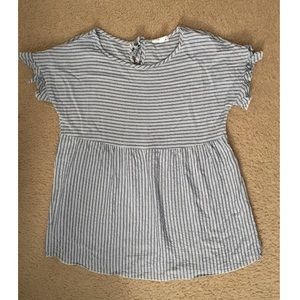 Beautiful Hearts Boutique Blue & White Striped Top